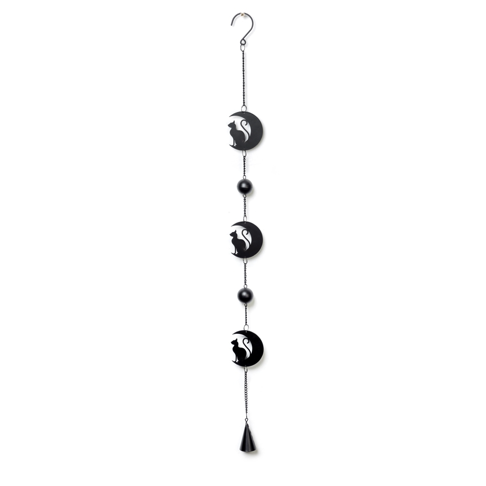 Alchemy - Black Cat Moon Décoration mobile suspendue - Noir